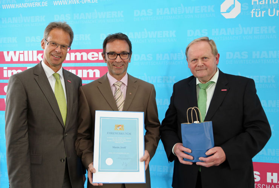 Ausbilderauszeichnung für Martin Strobl
