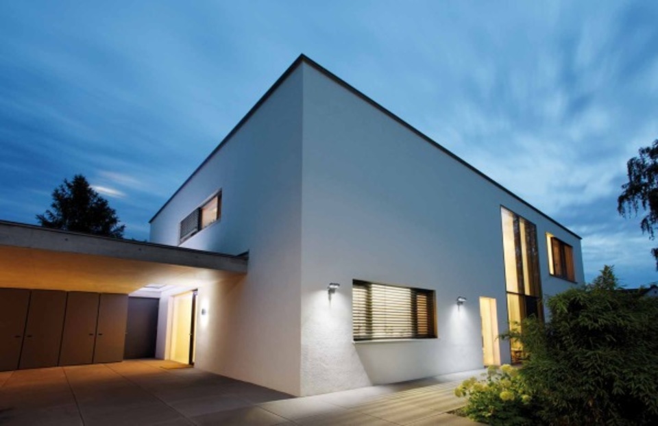 Aussenbeleuchtung bei Elektro Strobl in Rottendorf